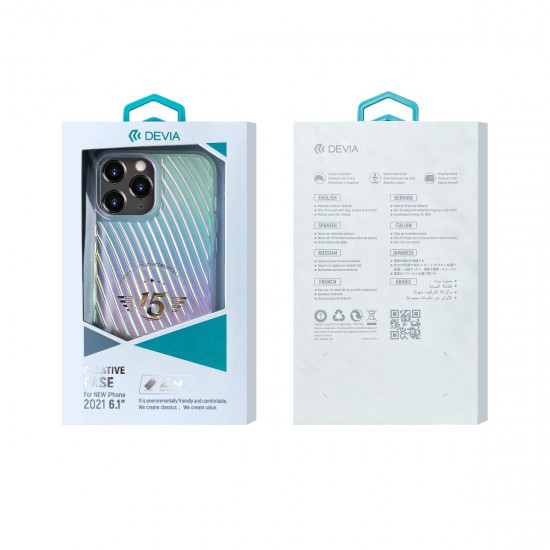 Apple iPhone 13 Pro Devia Glisten Waves Protective Pink Кейс
