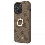 Apple iPhone 13 Pro Guess GUHCP13L4GMRBR Brown+Ring Stand Кейс Apple iPhone 13 Pro Guess GUHCP13L4GMRBR Brown+Ring Stand Кейс