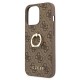 Apple iPhone 13 Pro Guess GUHCP13L4GMRBR Brown+Ring Stand Кейс