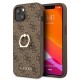 Apple iPhone 13 Guess GUHCP13M4GMRBR Brown+Ring Stand Кейс