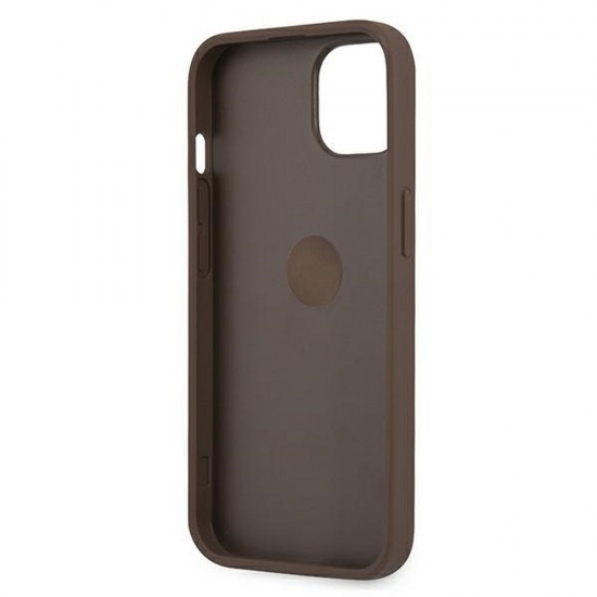 Apple iPhone 13 Guess GUHCP13M4GMRBR Brown+Ring Stand Кейс