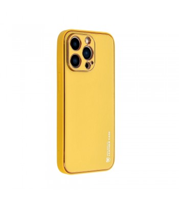 Apple iPhone 13 Pro Forcell Leather Yellow Кейс