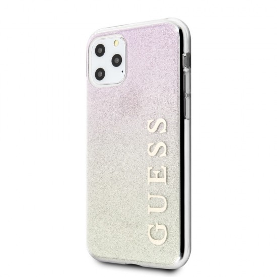 Apple iPhone 11 Pro Max Guess GUHCN65PCUGLGPI Gold Кейс