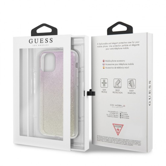 Apple iPhone 11 Pro Max Guess GUHCN65PCUGLGPI Gold Кейс