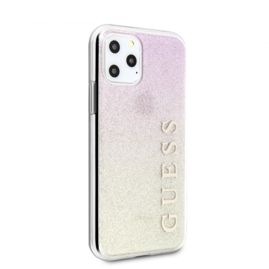 Apple iPhone 11 Pro Max Guess GUHCN65PCUGLGPI Gold Кейс