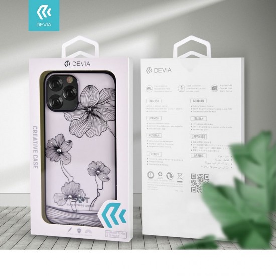 Apple iPhone 13 Pro Devia Crystal Flora Blue Кейс