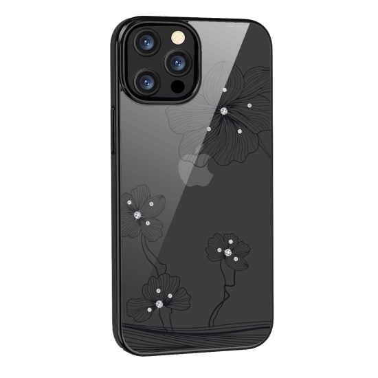 Apple iPhone 13 Pro Devia Crystal Flora Gun Black Кейс