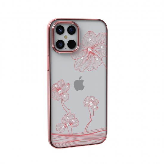 Apple iPhone 13 Pro Devia Crystal Flora Rose Gold Кейс