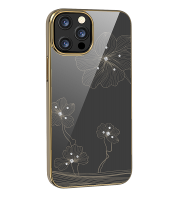 Apple iPhone 13 Pro Devia Crystal Flora Rose Gold Кейс