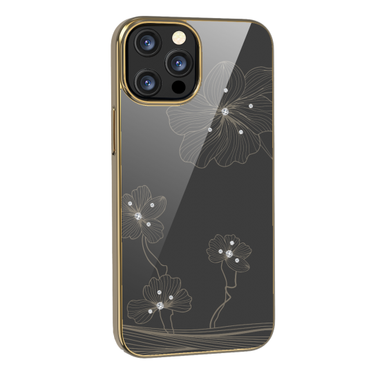 Apple iPhone 13 Pro Devia Crystal Flora Rose Gold Кейс