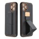 Apple iPhone 13 Pro Forcell Leather Kickstand Black Кейс