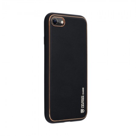 Apple iPhone 7, 8, SE 2020 Forcell Leather Black Кейс