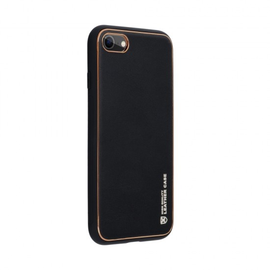 Apple iPhone 7, 8, SE 2020 Forcell Leather Black Кейс