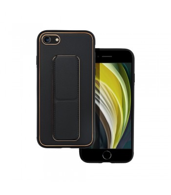 Apple iPhone 7, 8, SE 2020 Forcell Leather Kickstand Black Кейс