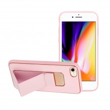 Apple iPhone 7, 8, SE 2020 Forcell Leather Kikstand Pink Кейс