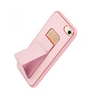 Apple iPhone 7, 8, SE 2020 Forcell Leather Kikstand Pink Кейс