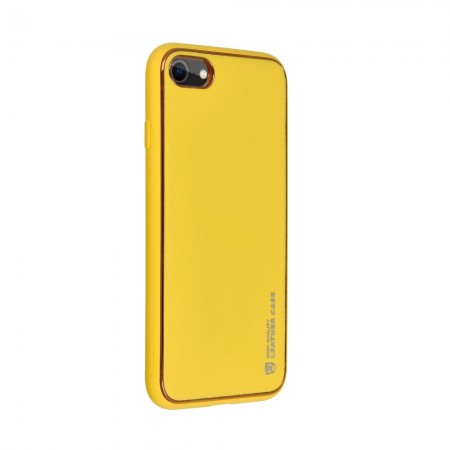 Apple iPhone 7, 8, SE 2020 Forcell Leather Yellow Кейс