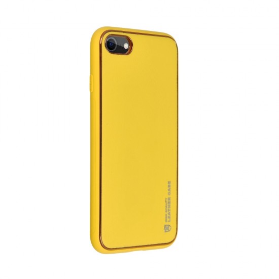Apple iPhone 7, 8, SE 2020 Forcell Leather Yellow Кейс