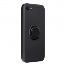 Apple iPhone 7, 8, SE 2020 Forcell Silicone Ring Black Кейс Apple iPhone 7, 8, SE 2020 Forcell Silicone Ring Black Кейс