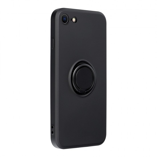 Apple iPhone 7, 8, SE 2020 Forcell Silicone Ring Black Кейс