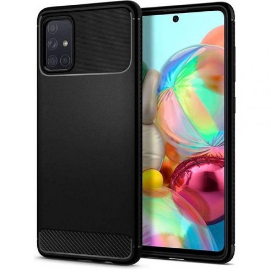 Samsung A30s, A50 TPU Carbon Black Кейс