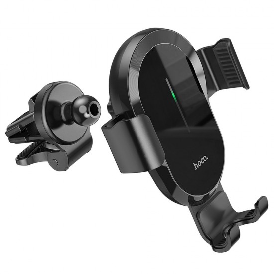 Hoco CA105 Guide Three-Axis Linkage Wireless Charging Car Black Холдер