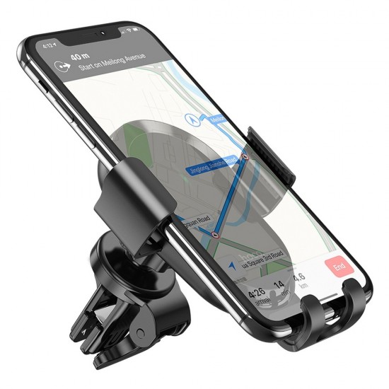 Hoco CA105 Guide Three-Axis Linkage Wireless Charging Car Black Холдер