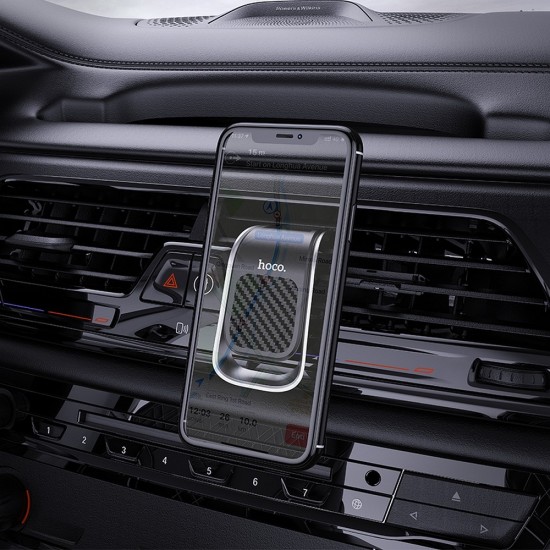 Hoco CA74 Universe Air Outlet Magnetic Car Black&Silver Холдер