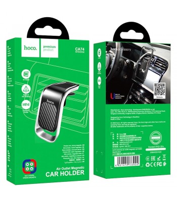 Hoco CA74 Universe Air Outlet Magnetic Car Black&Silver Холдер