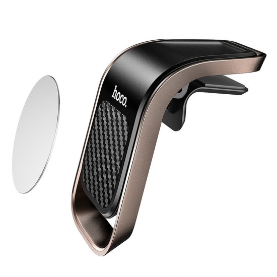 Hoco CA74 Universe Air Outlet Magnetic Car Black&Metal Grey GSM Холдер