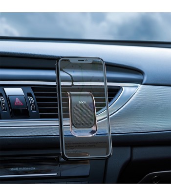 Hoco CA74 Universe Air Outlet Magnetic Car Black&Metal Grey GSM Холдер