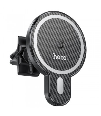 Hoco CA85 Ultra-Fast Magnetic Wireless Charging Car Black Холдер
