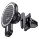 Hoco CA85 Ultra-Fast Magnetic Wireless Charging Car Black Холдер