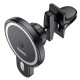 Hoco CA85 Ultra-Fast Magnetic Wireless Charging Car Black Холдер