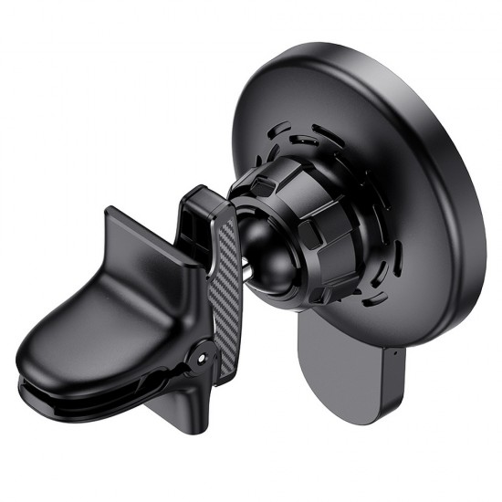 Hoco CA85 Ultra-Fast Magnetic Wireless Charging Car Black Холдер