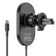 Hoco CA90 Powerful Magnetic Wireless Charging Car Black Холдер
