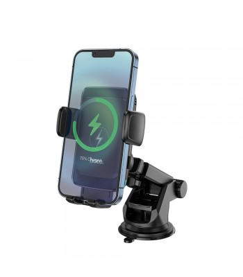Hoco S35 Smart Alignment Wireless Charging Car Black Холдер