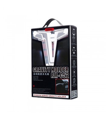 Remax RM-C52 Kimkon Gravity White/Silver Холдер