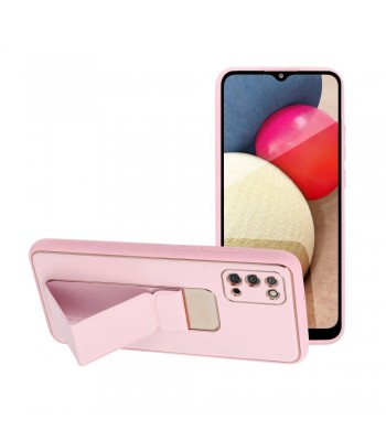 Samsung A02s Forcell Leather Kickstand Pink Кейс