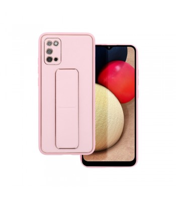 Samsung A02s Forcell Leather Kickstand Pink Кейс
