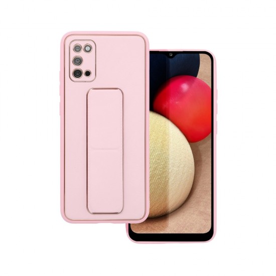 Samsung A02s Forcell Leather Kickstand Pink Кейс