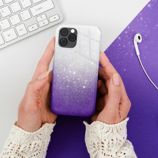 Samsung A02s Forcell Shining Clear/Violet Кейс