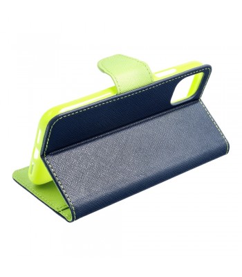 Samsung A12 Fancy Book Navy/Lime Кейс