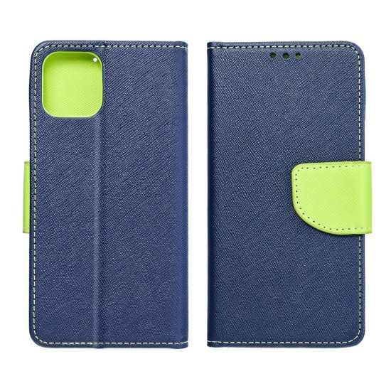 Samsung A12 Fancy Book Navy/Lime Кейс