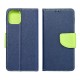 Samsung A12 Fancy Book Navy/Lime Кейс