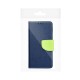 Samsung A12 Fancy Book Navy/Lime Кейс