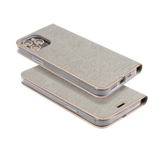 Samsung A12 Forcell Luna Book Gold Silver Кейс