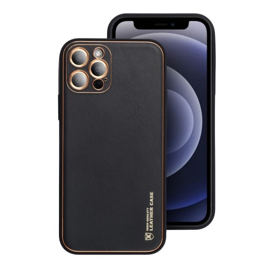 Samsung A12 Forcell Leather Black Кейс