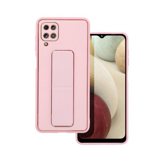 Samsung A12 Forcell Leather Kickstand Pink Кейс