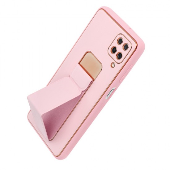 Samsung A12 Forcell Leather Kickstand Pink Кейс